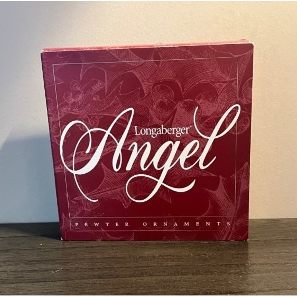 Longaberger Angel Pewter Ornaments Set of 4 Kindness Gratitude Faith Friendship